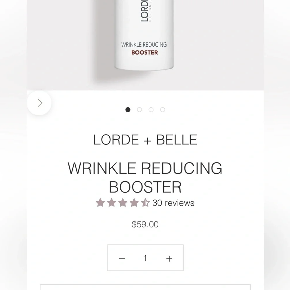 Lorde & Belle  Wrinkle Reducing Booster